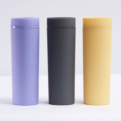 vasos de acrílico plásticos de la pared del doble 16oz reutilizables con la paja
