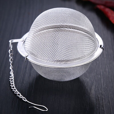 Colador de té de acero inoxidable con forma de bola de 7 cm de grado alimenticio