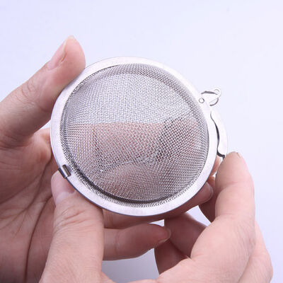 Colador de té de acero inoxidable con forma de bola de 7 cm de grado alimenticio