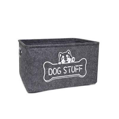 Perro Cat Pet Toy Storage Bin del hogar con las manijas del metal
