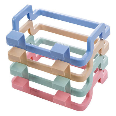 Tipo estante de la parte posterior de puerta de la cocina del cubo de la basura del hogar portátil