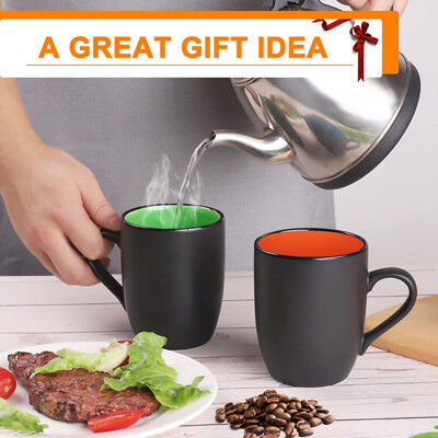 Restaurante tazas de café de cerámica de 16 onzas multicoloras para el capuchino del té del café