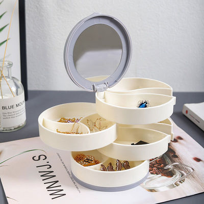 Organizador plástico girado Storage Box de la joyería para el pendiente del perno prisionero