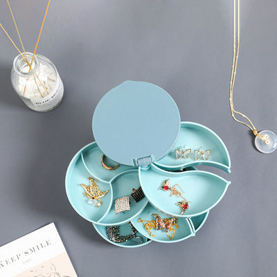 Organizador plástico girado Storage Box de la joyería para el pendiente del perno prisionero