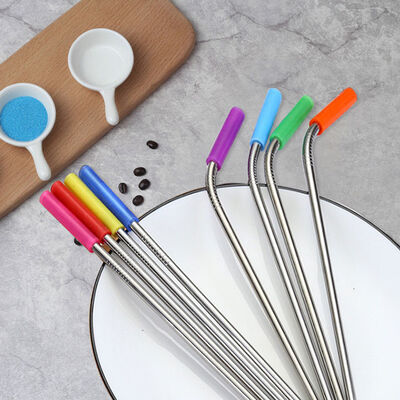 Pajas de beber de acero inoxidables del metal con las fuentes de la cocina del bolso