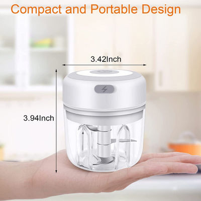 Prensa de ajo del hogar de Mini Electric Chopper 250ML Chopper Portable Food Chopper
