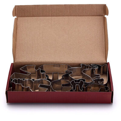 Sistema de acero inoxidable del molde de la galleta del cortador 3D de la galleta de la serie de la Navidad de DIY