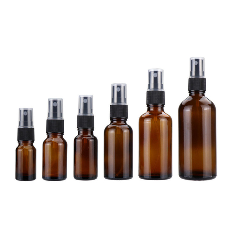 30ml 50ml 100ml Amber Glass Spray Bottles para la botella del espray de la niebla de los aceites esenciales