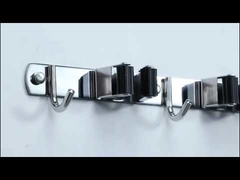 Stainless Steel Wall Mount Mop And Broom Holder For Home Kitchen Bathroom