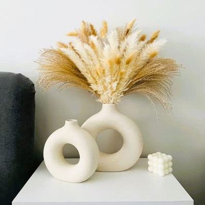 Florero redondo multicolor nórdico del buñuelo de la flor para la decoración casera