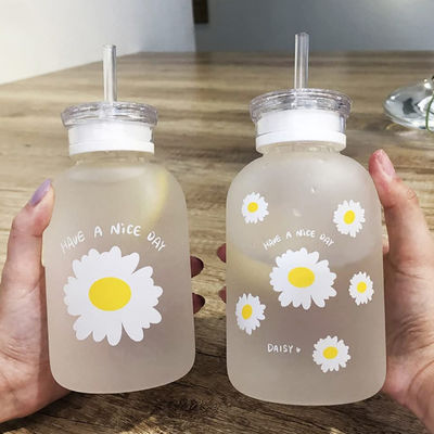 transparente portátil de la escala de Juice Cute Water Bottle With de la leche 480ml