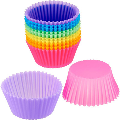 Fuentes a granel reutilizables de la cocina del silicón de los trazadores de líneas multicolores del mollete