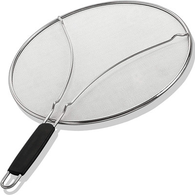 Pantalla de acero inoxidable de plata de la salpicadura para freír a Pan Bulk Kitchen Supplies