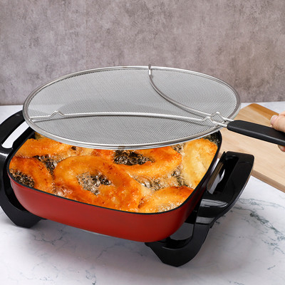 Pantalla de acero inoxidable de plata de la salpicadura para freír a Pan Bulk Kitchen Supplies