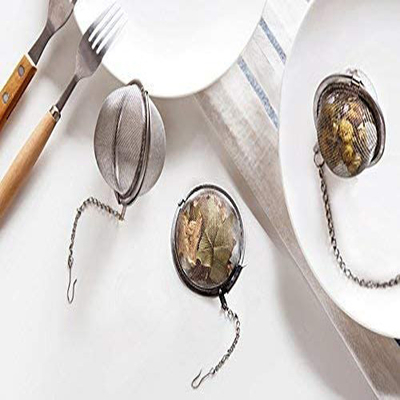 Plata 304 filtros de Mesh Tea Ball Tea Strainer del acero inoxidable para el té