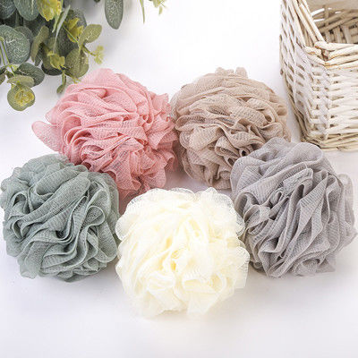 Material multicolor de Mesh Bath Sponge PE del lavado del cuerpo del uso en el hogar