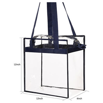 Tote Bag With Zipper Closure plástico transparente