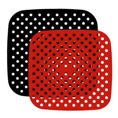 Sartén cuadrada reutilizable Mat Non Stick del aire del silicón los 21cm