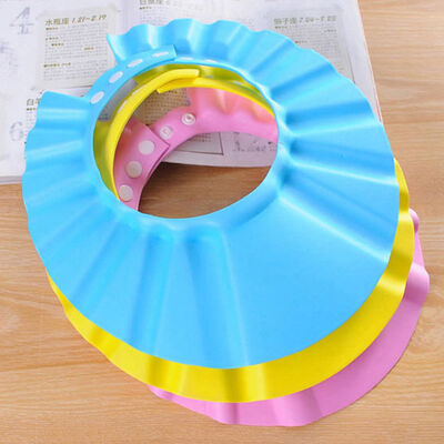 Gorros de ducha de bebé EVA ajustables con protección para los oídos