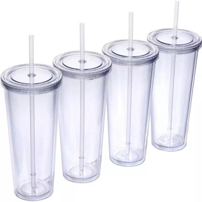 Material transparente del picosegundo de los vasos aislados de la pared del doble de 32 onzas