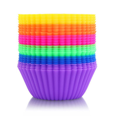 Moldes antiadherentes para pasteles Revestimientos de silicona para cupcakes reutilizables
