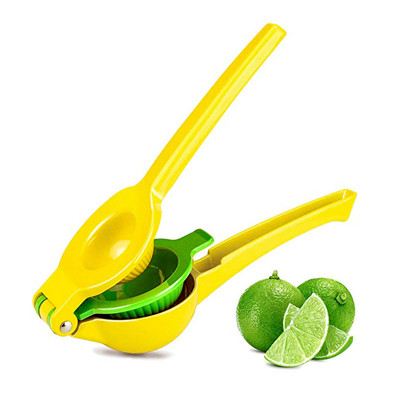 Exprimidor 2-In-1Modern del limón del Juicer de la mano del metal amarillo
