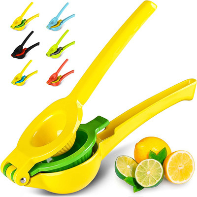 Exprimidor 2-In-1Modern del limón del Juicer de la mano del metal amarillo