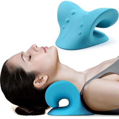 Relajador de cuello y hombros Dispositivo de tracción cervical Almohada quiropráctica Cuello