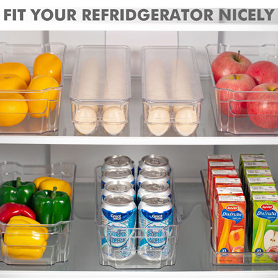 Envase del huevo del refrigerador de la cocina 14PCS con la tapa y la manija
