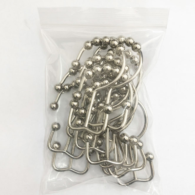 Anillos de cortina de acero inoxidables de ducha para el deslizamiento doble del cuarto de baño