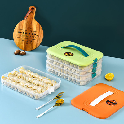Caja de almacenamiento de la bola de masa hervida del almacenamiento de la comida con capa multi de las tapas