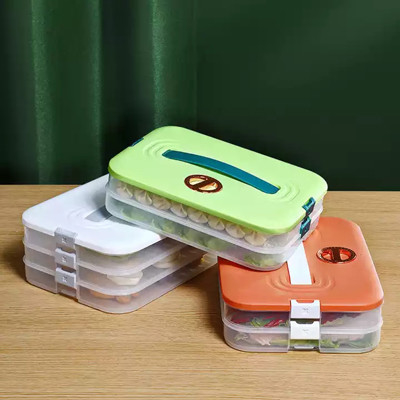 Caja de almacenamiento de la bola de masa hervida del almacenamiento de la comida con capa multi de las tapas