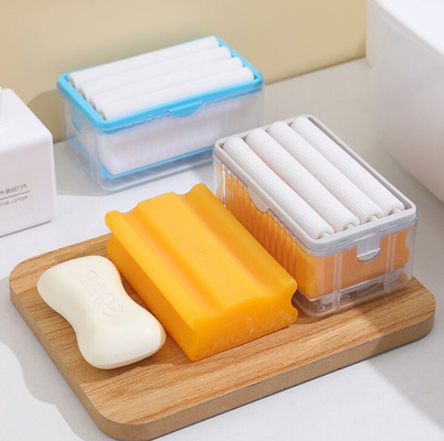 El tenedor multifuncional del dren de caja del jabón drena el tenedor del jabón del estante del almacenamiento que hace espuma para la cocina del cuarto de baño
