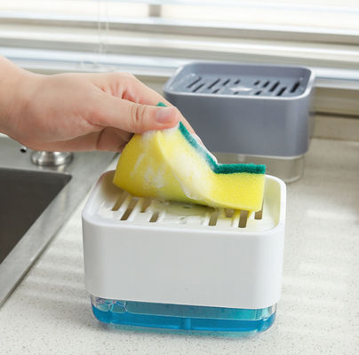 Carrito Soap Pump Dispenser de la esponja de la encimera de la cocina de la caja de la bomba del dispensador del jabón