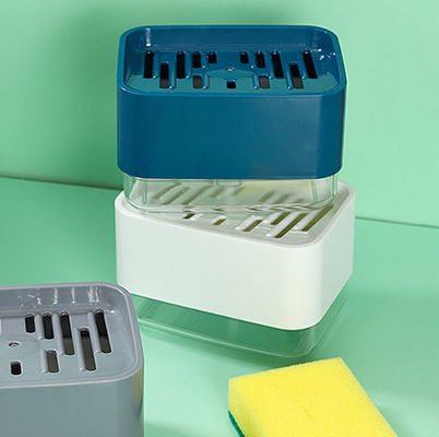 Carrito Soap Pump Dispenser de la esponja de la encimera de la cocina de la caja de la bomba del dispensador del jabón