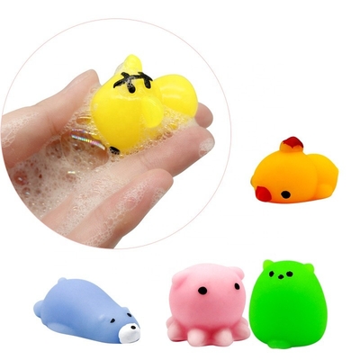 Juguetes de la persona agitada de 50PCS TPR Mini Animal Squishy Stress Toys Mochi para el alivio de tensión