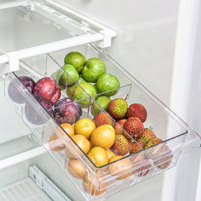El contenedor de almacenamiento del hogar de la comida de las bebidas saca al organizador Drawers 600g del refrigerador