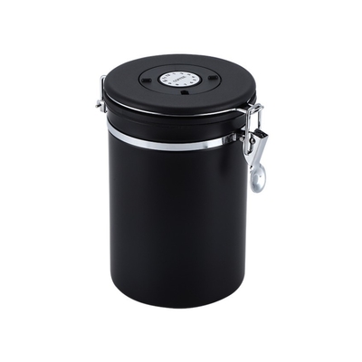 bote esencial de acero inoxidable de 500g Barista Tools Coffee Airtight con la válvula y la cuchara del CO2