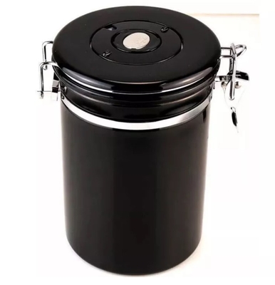 bote esencial de acero inoxidable de 500g Barista Tools Coffee Airtight con la válvula y la cuchara del CO2