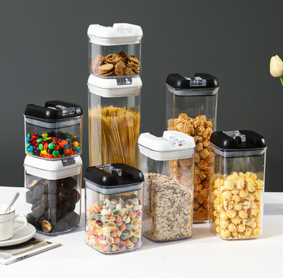 contenedor de almacenamiento hermético libre del hogar de la cocina de 7pcs BPA con las tapas fáciles de la cerradura