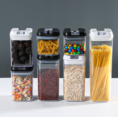 contenedor de almacenamiento hermético libre del hogar de la cocina de 7pcs BPA con las tapas fáciles de la cerradura