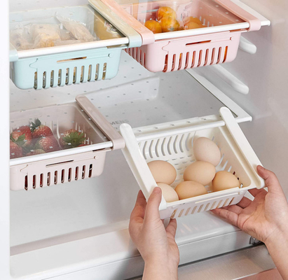 Cajón clasificado retractable de la caja del contenedor de almacenamiento del hogar para el refrigerador