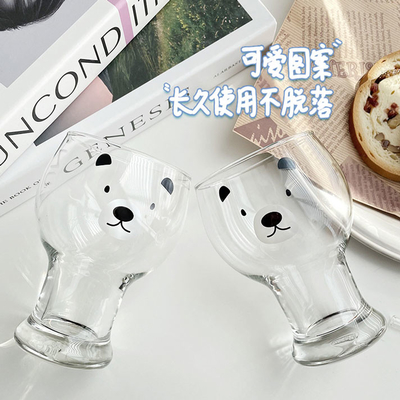 tazas de consumición de encargo lindas de cristal del claro 400ml-600ml para la cerveza