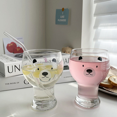 tazas de consumición de encargo lindas de cristal del claro 400ml-600ml para la cerveza