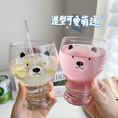 tazas de consumición de encargo lindas de cristal del claro 400ml-600ml para la cerveza