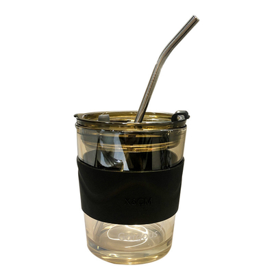 Las tazas de consumición de cristal simples de la aduana de ISO14001 500ML asaltan para el café del capuchino