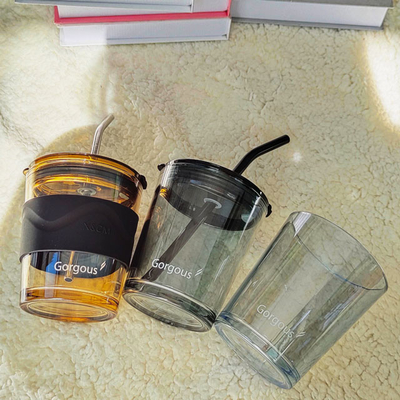 Las tazas de consumición de cristal simples de la aduana de ISO14001 500ML asaltan para el café del capuchino