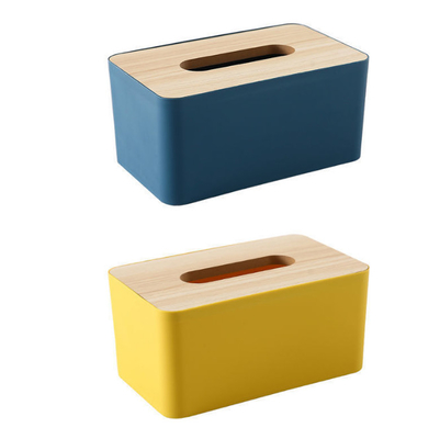 Caja de bambú de madera del tejido del contenedor de almacenamiento rectangular desprendible del hogar