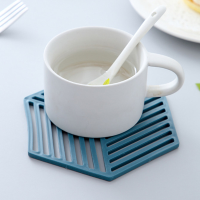 Herramienta multifuncional de la cocina del calor del hexágono de las esteras de la trébede del silicón y de los cojines calientes para las esteras del cuenco