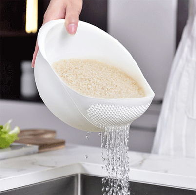 Tamiz del arroz de la cocina del hogar de la cesta del lavado del arroz de la cesta de la verdura y de fruta